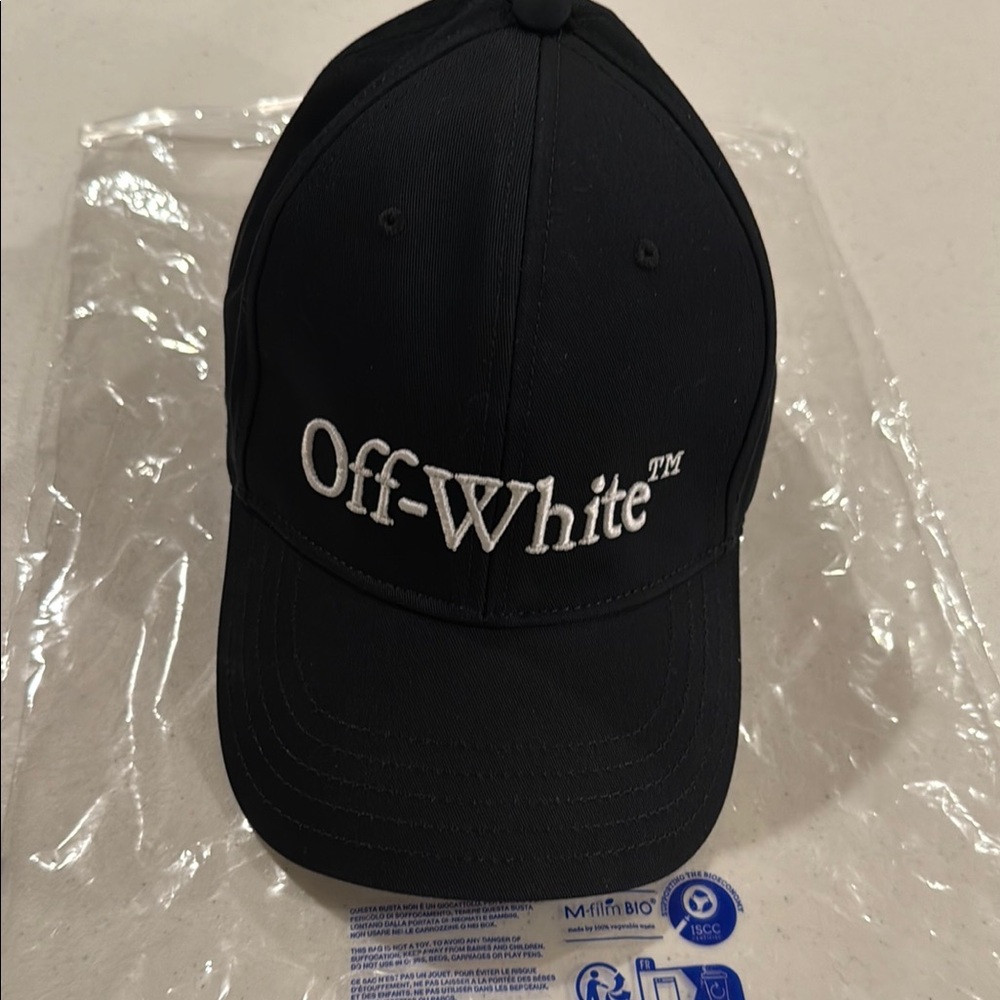 Off-White Black Cap with White Logo